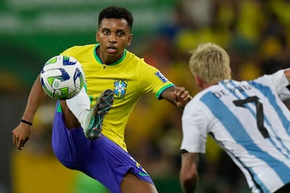 Rodrygo era uno de los titulares de la selección de Brasil