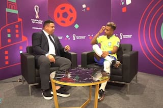 El desopilante gesto de Rodrygo con Ronaldo para que se le “pegue” el talento del Fenómeno