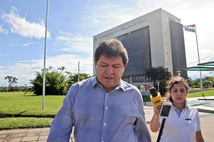 El veedor en la sede de la Conmebol: tuvo la máxima responsabilidad en la noche del gas pimienta