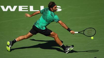 Roger Federer, en acción