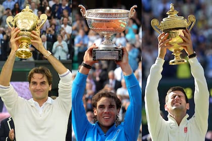 Federer, Nadal y Djokovic son los máximos ganadores y exponentes del tenis en la Era Abierta