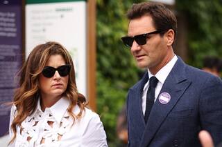 Federer volvió a Wimbledon acompañado de Mirka y lució elegante como siempre