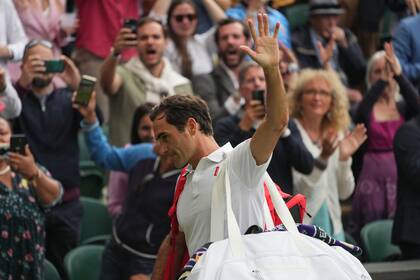 Roger, ocho veces campeón en Wimbledon, y su dolor en la despedida