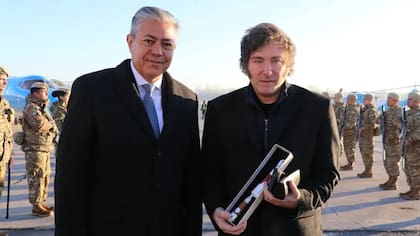 Rolando Figueroa y Javier Milei