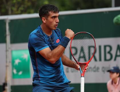 Román Burruchaga, durante su participación en Roland Garros 2024