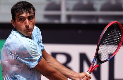 Román Burruchaga, el hijo del campeón del mundo en México 86, llegó a los cuartos de final en Gstaad