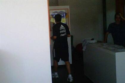 Román, en el gimnasio