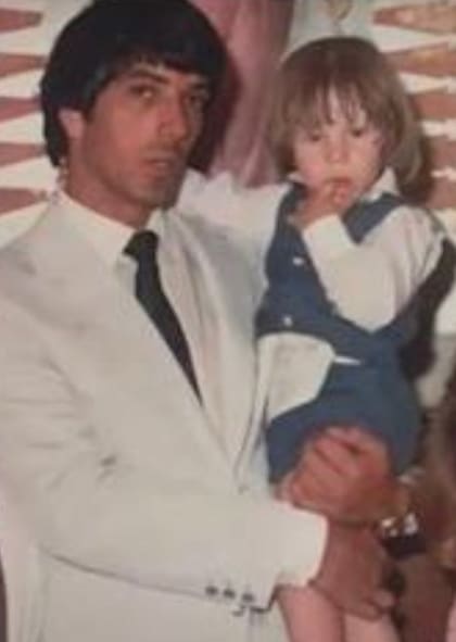 Román Martel, en brazos del Facha, allá por los 80