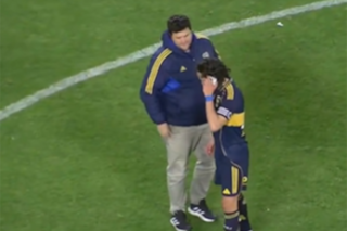 Cavani contó su charla con Riquelme en pleno campo de juego tras el triunfo de Boca