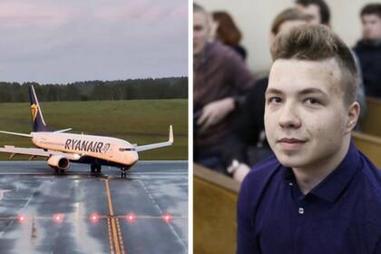 Roman Protasevich fue detenido cuando el avión aterrizó en Minsk, la capital de Bielorrusia