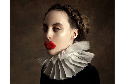 Romina Ressia, "Red lips"