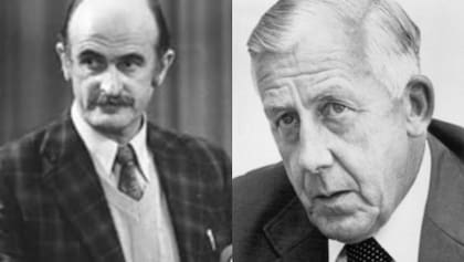 Ron Chippindale, el máximo funcionario encargado de analizar oficialmente los accidentes de aviación civil en Nueva Zelanda, y el juez Peter Mahon que encabezó la Royal Commission of Inquiry sobre el accidente del vuelo TE901