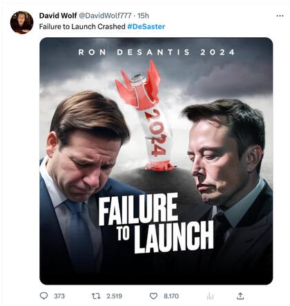 Ron DeSantis anunció su campaña para la presidencia de Estados Unidos y en las redes sociales lo calificaron como un "DeSaster"