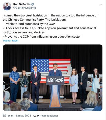 Ron DeSantis celebró la aplicación de la ley