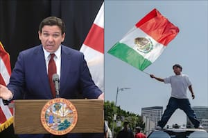 Ron DeSantis condenó el uso de banderas mexicanas en protestas y respaldó el despliegue militar en Los Ángeles: se alineó con la narrativa federal sobre seguridad migratoria