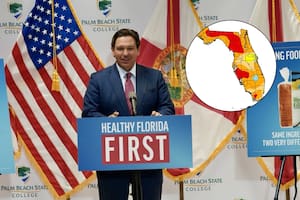 El gobernador Ron DeSantis firma una ley por la sequía