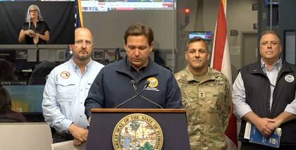Ron DeSantis informó sobre los daños en Florida mientras pasa la tormenta tropical Nicole