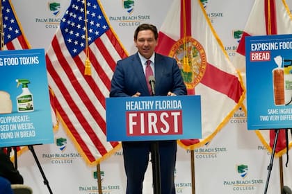 Ron DeSantis presentó el programa que lidera su esposa, Casey, "Healthy Florida First"