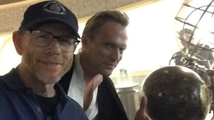 Ron Howard y Paul Bettany en el rodaje de la película de Han Solo