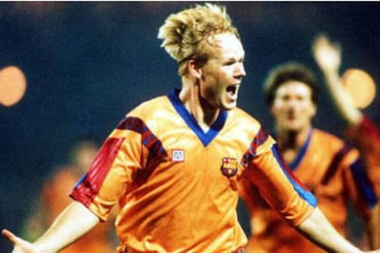 Ronald Koeman fue el autor de un golazo que le dio la primera Champions League de la historia a Barcelona