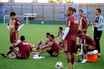 Ronaldinho, en Sarandí