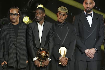 Ronaldinho, Ousmane Dembélé, Lamine Yamal y Gianluigi Donnarumma, grandes protagonistas de la gala, sin argentinos
