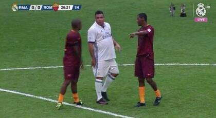 Ronaldo, en un amistoso entre Real Madrid y Roma