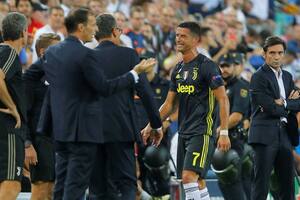 El llanto de Cristiano Ronaldo: se fue expulsado en el debut de Juventus