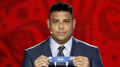 Ronaldo, durante el sorteo del último Mundial
