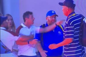 McIlroy quiso pelear con un caddie luego de que Cantlay le diera vida a EE. UU. ante Europa en la Copa Ryder