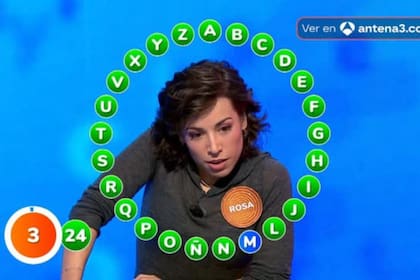 Rosa Rodríguez completó el rosco y ganó 2.7 millones de euros en Pasapalabra (Foto: Antena 3)