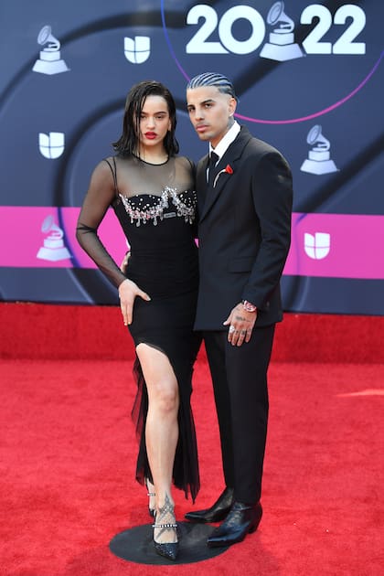 Rosalía y Rauw Alejandro juntos en los Latin Grammy Awards 2022 en Las Vegas