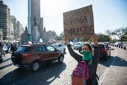 La manifestación contra el Gobierno en Rosario