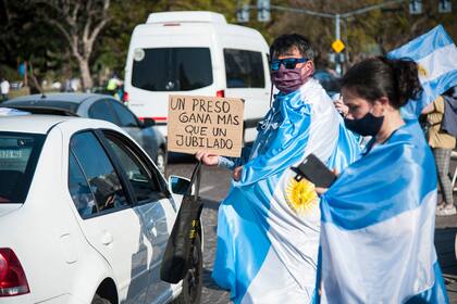 La protesta en Rosario