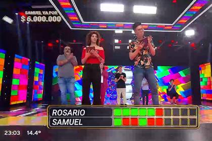 Rosario se sobrepuso a Samuel (Captura video)