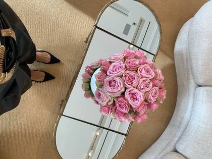 Rosas en la presentación de colección de Schiaparelli