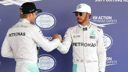 Rosberg y Hamilton, cada a cara
