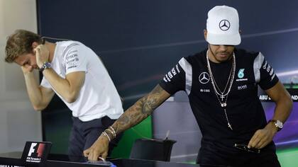 Rosberg y Hamilton, compañeros en Mercedes, nunca disimularon sus diferencias