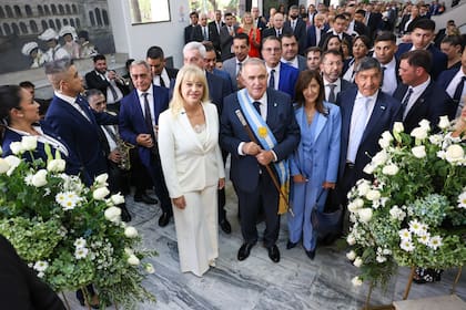 Rossana Chahla, intendenta de San Miguel de Tucumán, y el gobernador Osvaldo Jaldo