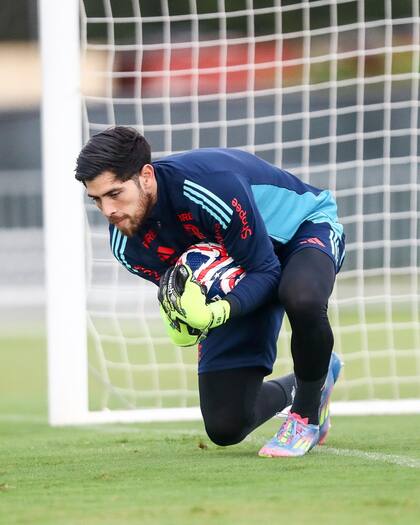 Rossi, en el último entrenamiento de Flamengo previo al partido contra el Bayern