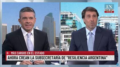 Rossi y Feinmann criticaron al gobierno por la creación de la subsecretaría de "resiliencia argentina" (Foto: Captura de TV)
