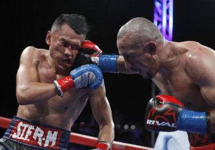 Rostros vencidos por los golpes