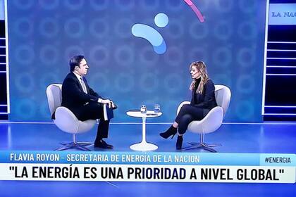 Royon fue entrevistada por José Del Rio, de LA NACION