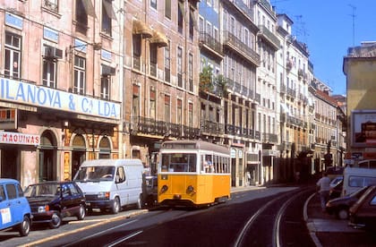 Rua da Boavista, en Portugal, en los años 90.