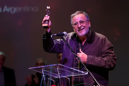 En 2019, con su premio Argentores por su ciclo radial Mi refugio