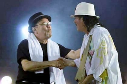 Rubén Blades con Carlos Santana