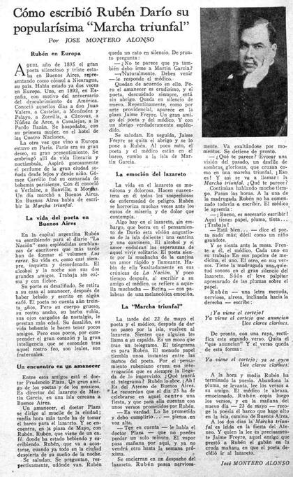 Rubén Darío escribió su Marcha Triunfal en Martín García.
