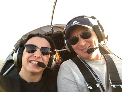 Ruben Rigo (47) y su hijo Mariano (19), quien lucha por su vida en el hospital Madariaga.