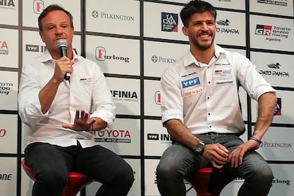 Rubens Barrichello, en la presentación en la Argentina