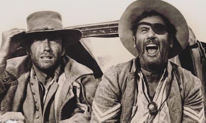 Rubio y Tuco, dos de los tres protagonistas del film de Sergio Leone 